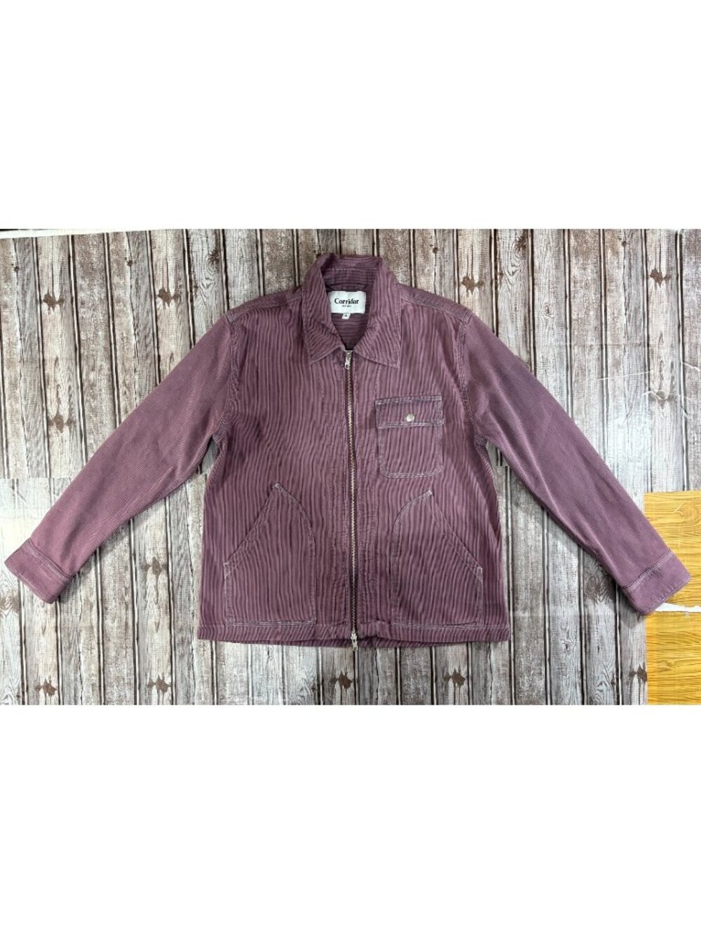 Corridor Bedford Corduroy Zip Jacket  size S color purple NWOT MSPR $295